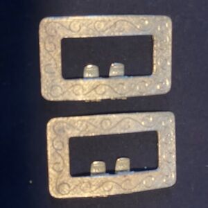 Silver Rectangular Buckle Set
